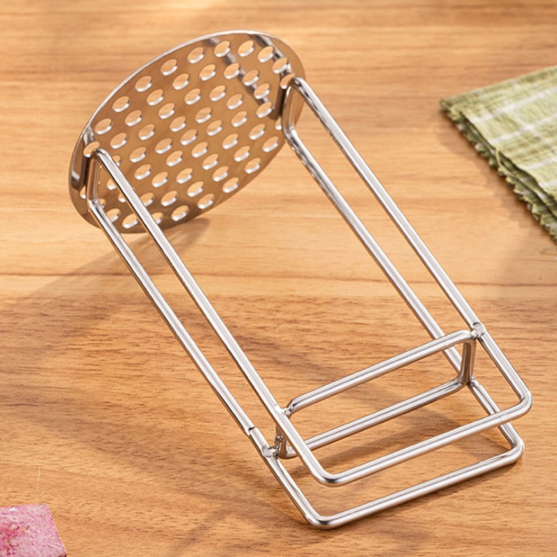 Stainless Steel Potato Masher Durable Vegetable Fruit Press Kitchen Tool 0