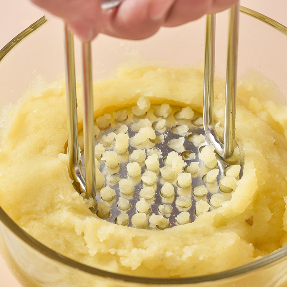 Stainless Steel Potato Masher Durable Vegetable Fruit Press Kitchen Tool 1