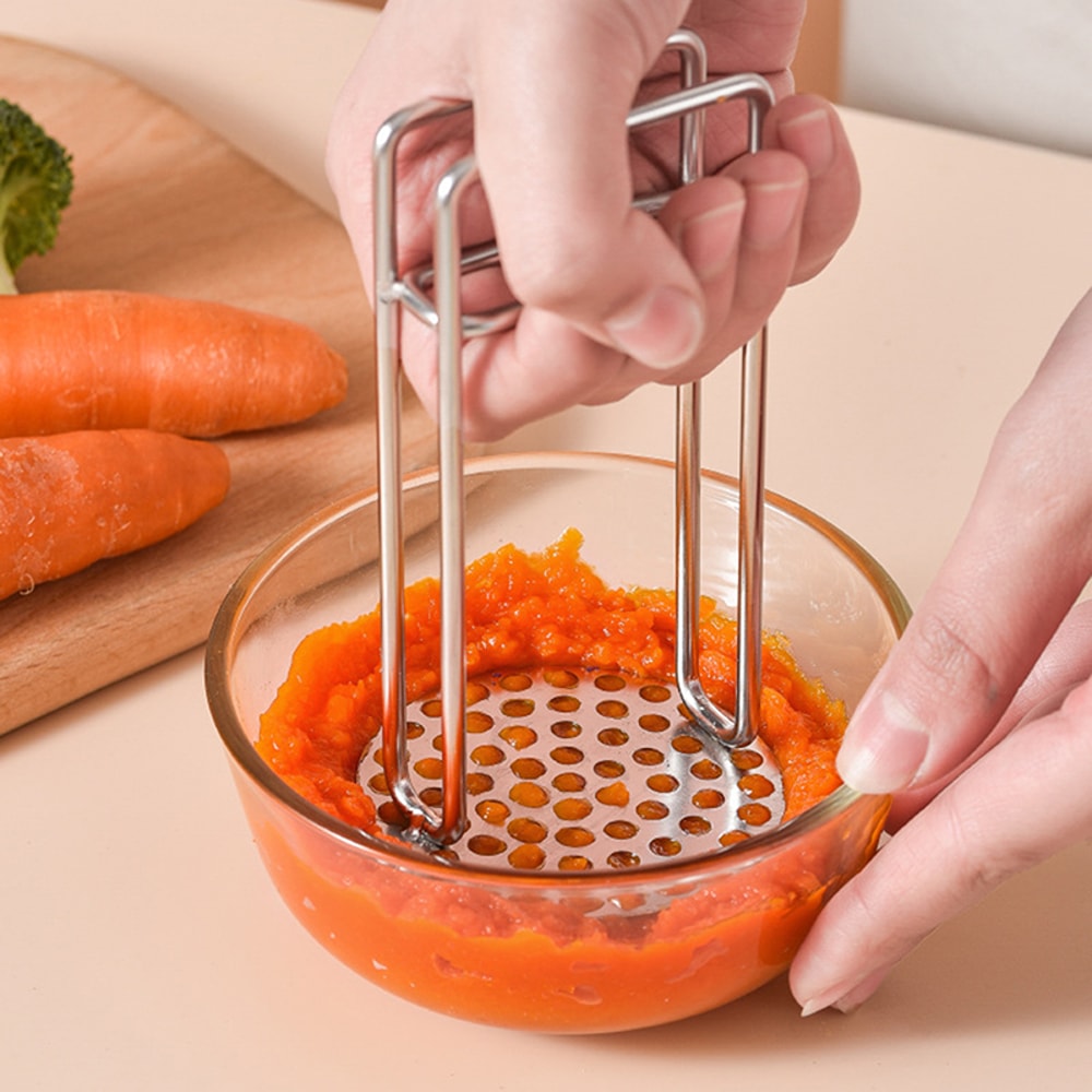 Stainless Steel Potato Masher Durable Vegetable Fruit Press Kitchen Tool 2