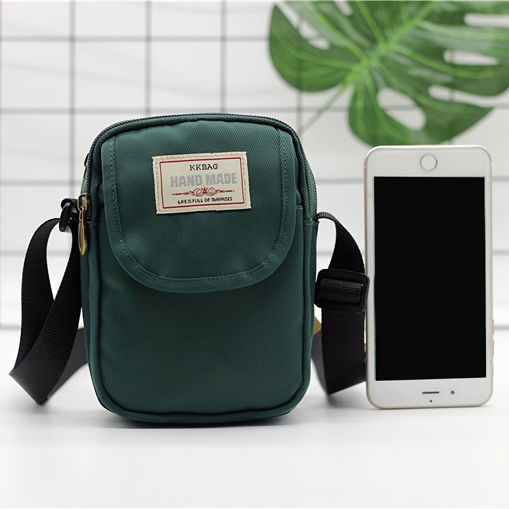 Trendy Nylon Crossbody Phone Bag For Women Lightweight Mini Shoulder Messenger 4
