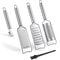 Stainless Steel Cheese Grater Set with Lemon Zester and Multi Purpose Kitchen Grater