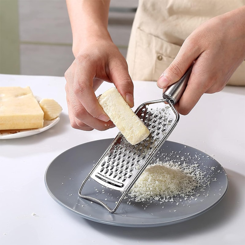 Stainless Steel Cheese Grater Set with Lemon Zester and Multi Purpose Kitchen Grater