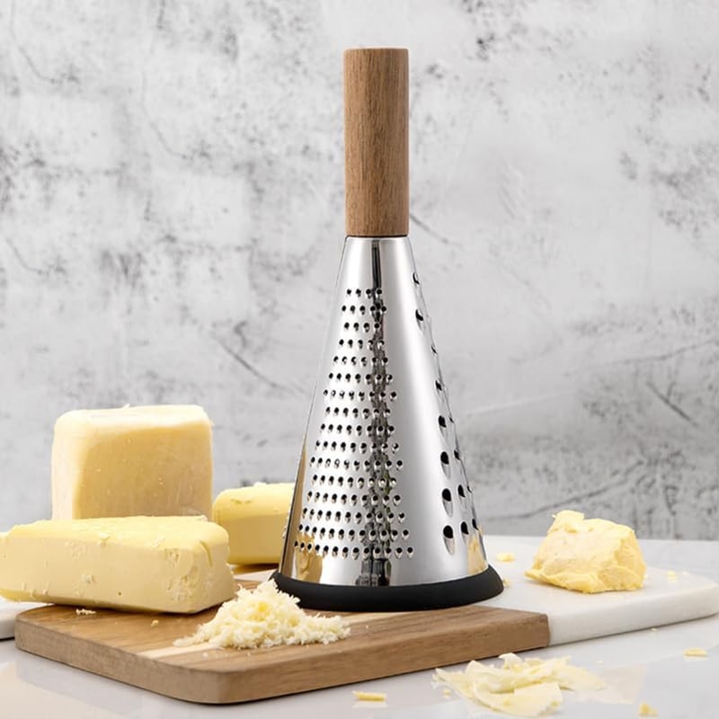 Stainless Steel Rotary Cheese Grater Manual Vegetable Slicer Kitchen Shredder