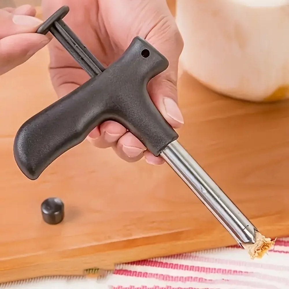 Stainless Steel Coconut Opener Tool For Easy Green Coconut Drilling Shell Piercing 3