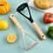 Silicone Potato Masher And Garlic Press Heat Resistant Multi Purpose Kitchen Tool 1
