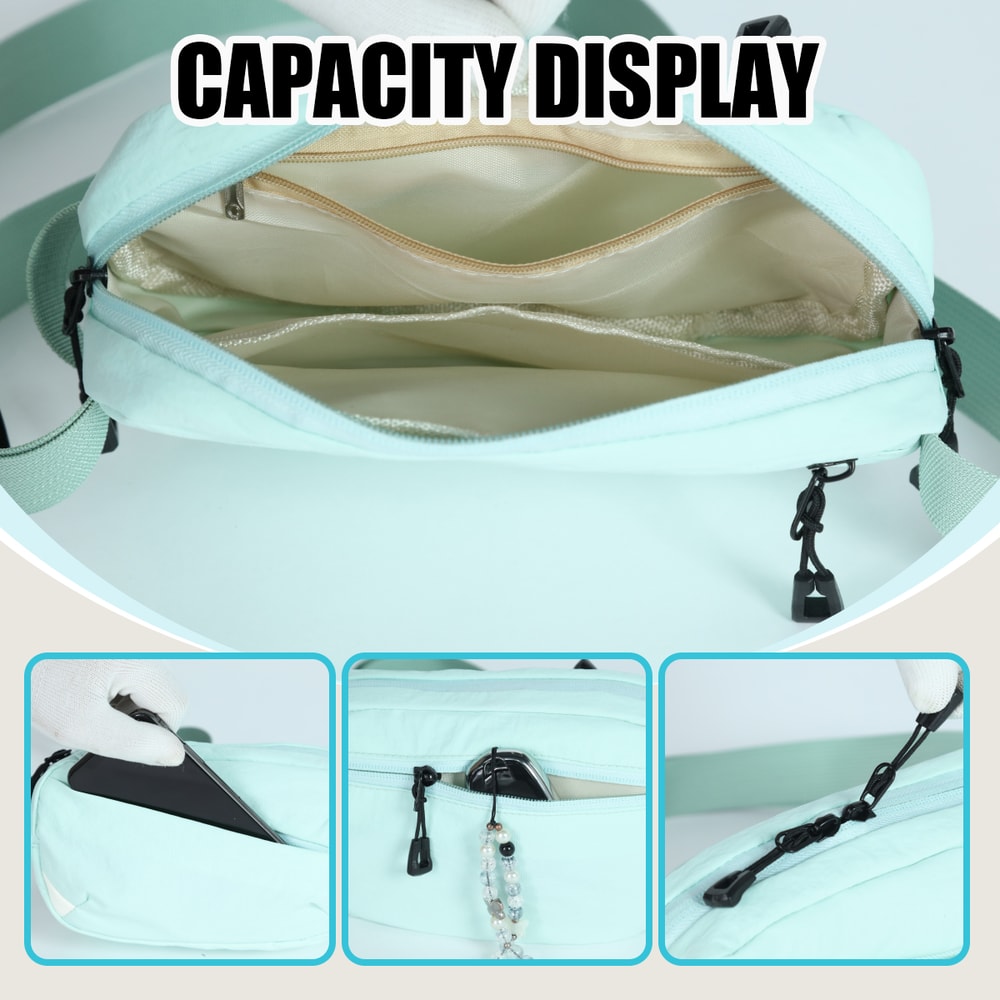Womens Crossbody Phone Bag Mini Travel Purse Lightweight Running Chest Bag 2