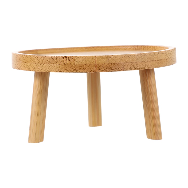 Solid Wood Round Plant Stand Indoor Decorative Flower Pot Display Rack