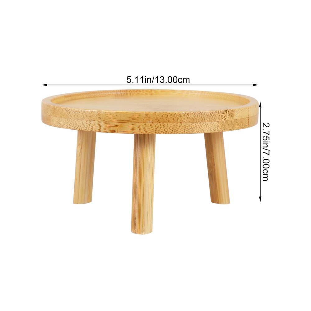 Solid Wood Round Plant Stand Indoor Decorative Flower Pot Display Rack