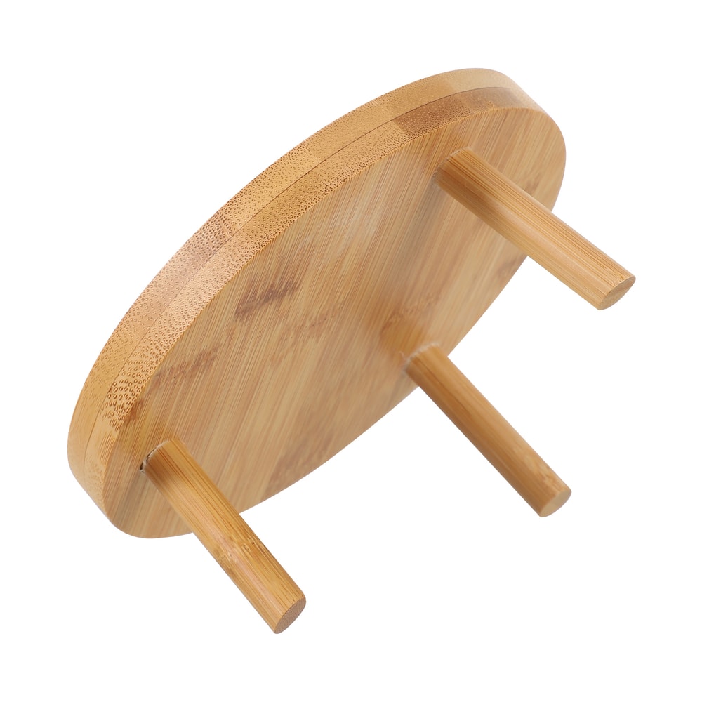 Solid Wood Round Plant Stand Indoor Decorative Flower Pot Display Rack