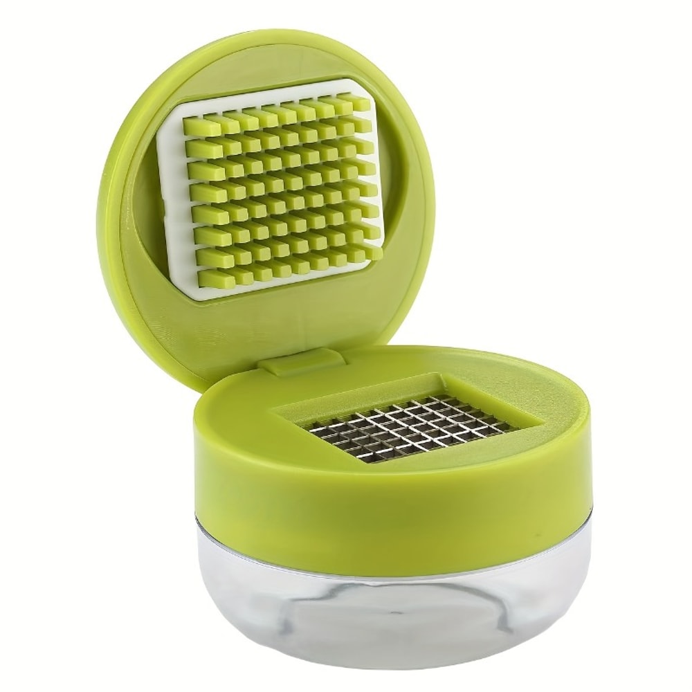Heavy Duty Garlic Press Chopper with Easy Clean Plate Compact Handheld Kitchen Tool