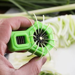 stainless steel green onion cutter scallion slicer for quick, even vegetable prep