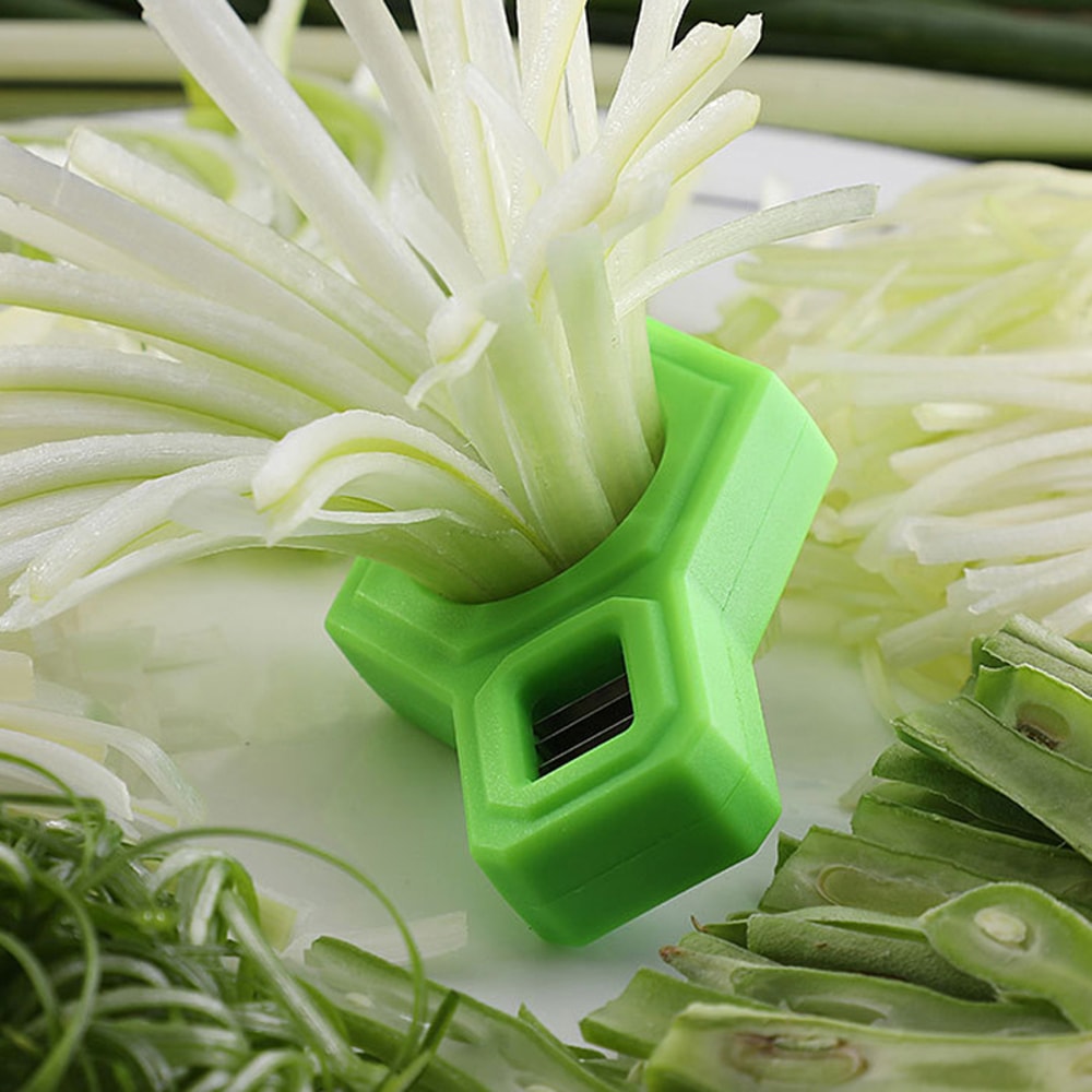 Stainless Steel Green Onion Cutter Scallion Slicer For Quick Even Vegetable Prep 2