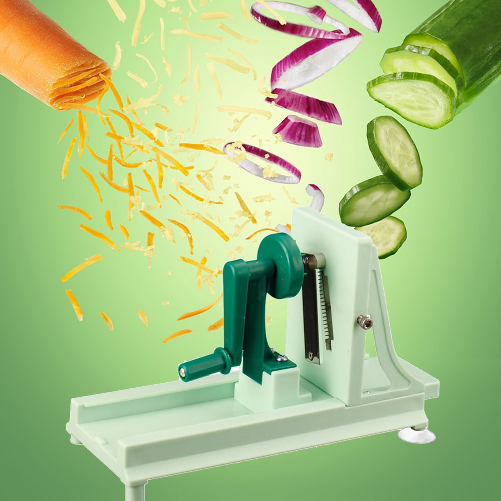 Multi Blade Vegetable Spiral Slicer Heavy Duty Veggie Spiralizer Cutter 3