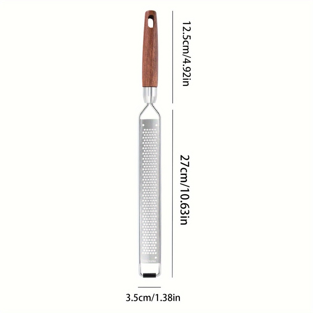 Stainless Steel Lemon Zester Cheese Grater With Wooden Handle For Citrus Nutmeg Hard Cheese 1