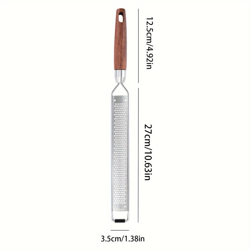 Stainless Steel Lemon Zester Cheese Grater With Wooden Handle For Citrus Nutmeg Hard Cheese 1