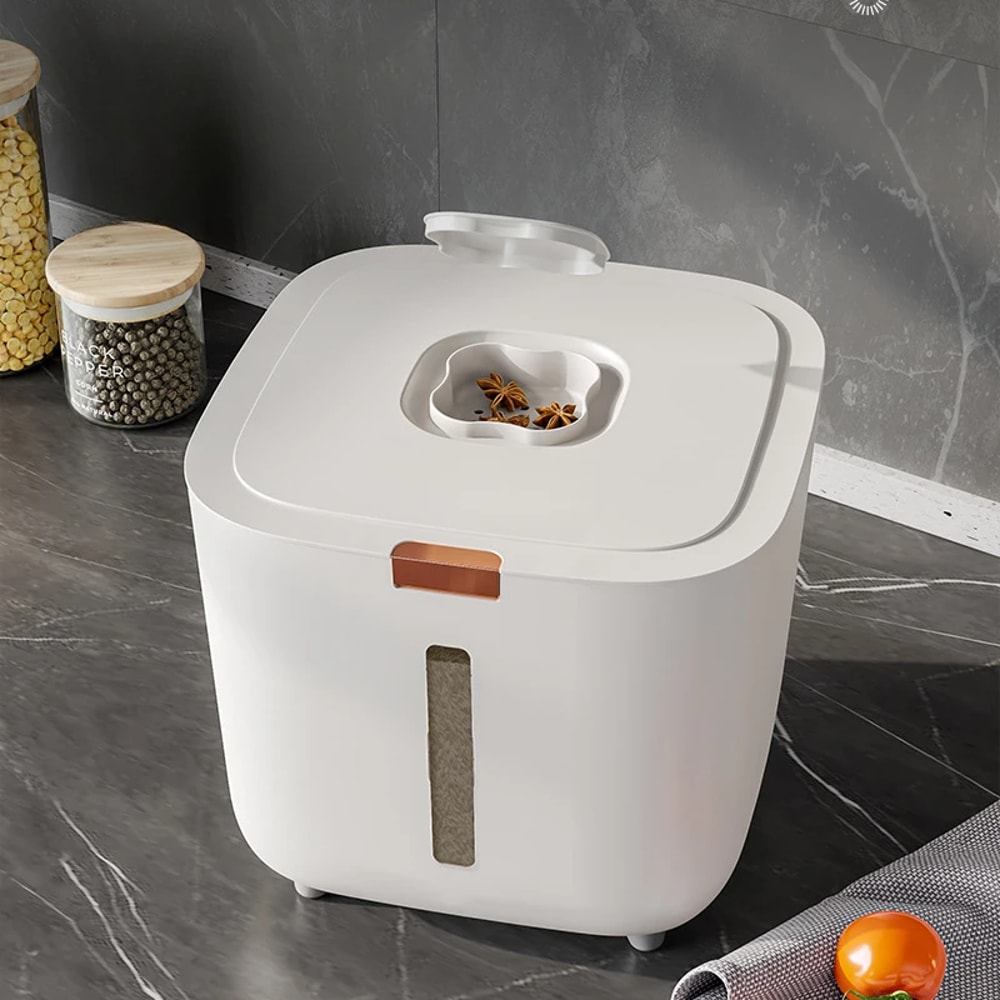 Airtight Rice Storage Container Large Capacity Moisture Proof Grain Storage Box With Lid 0