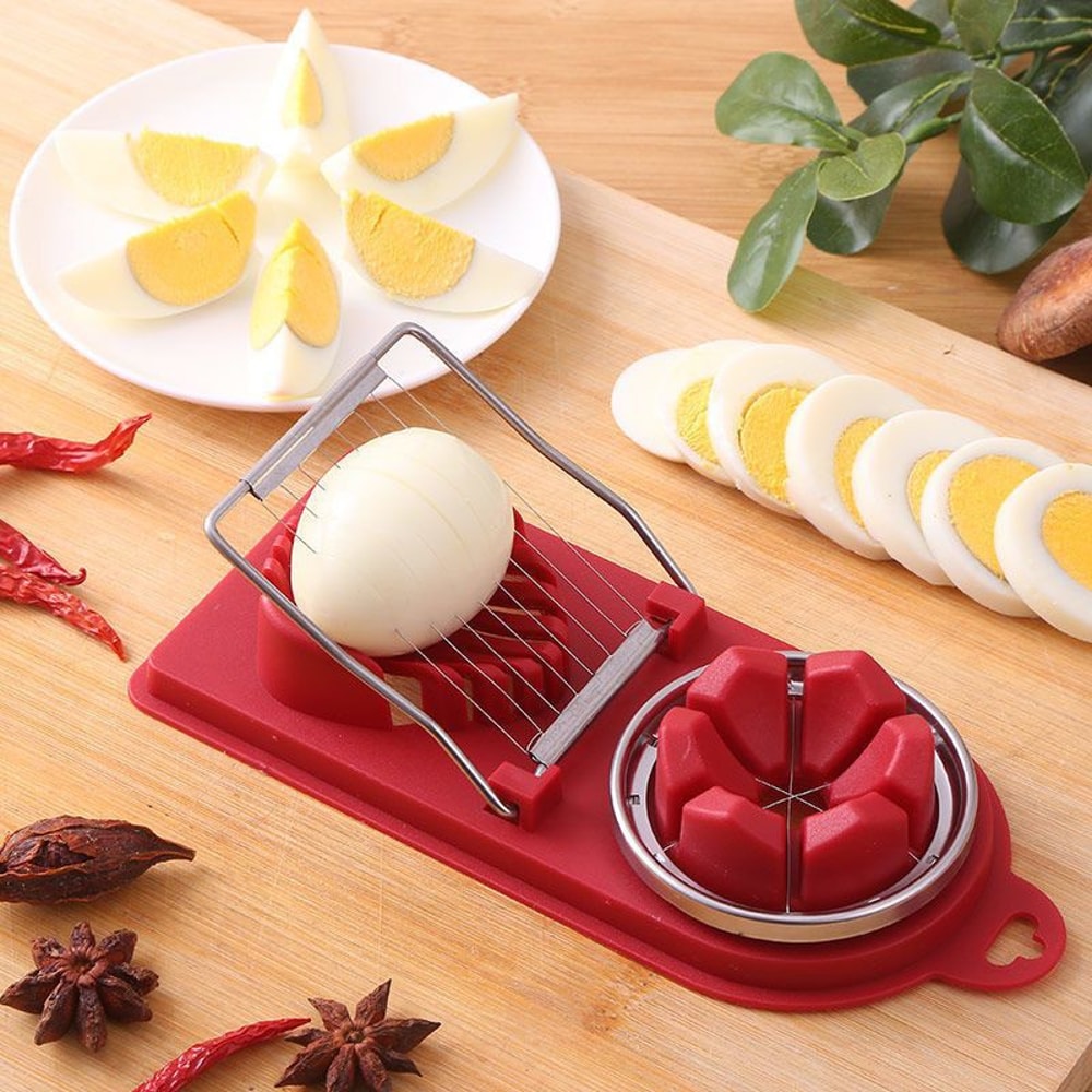 Egg Slicer Stainless Steel Wire Cutter For Perfect Slices Petals 1