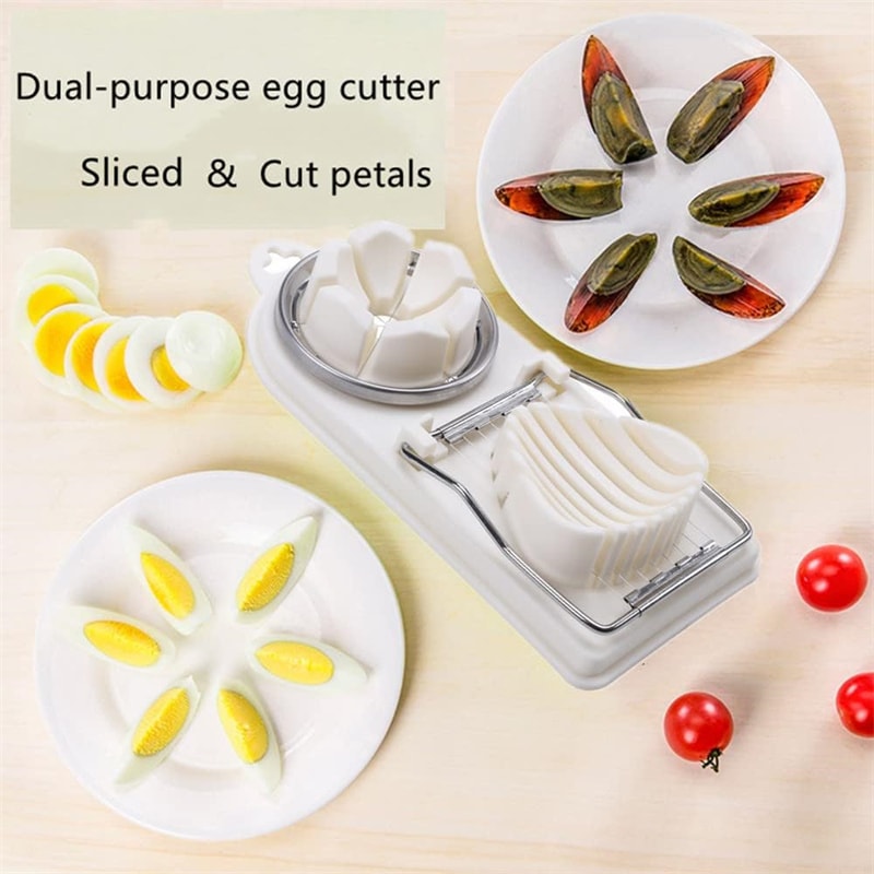 Egg Slicer Stainless Steel Wire Cutter For Perfect Slices Petals 3
