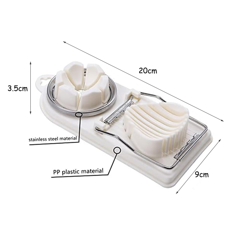 Egg Slicer Stainless Steel Wire Cutter For Perfect Slices Petals 4