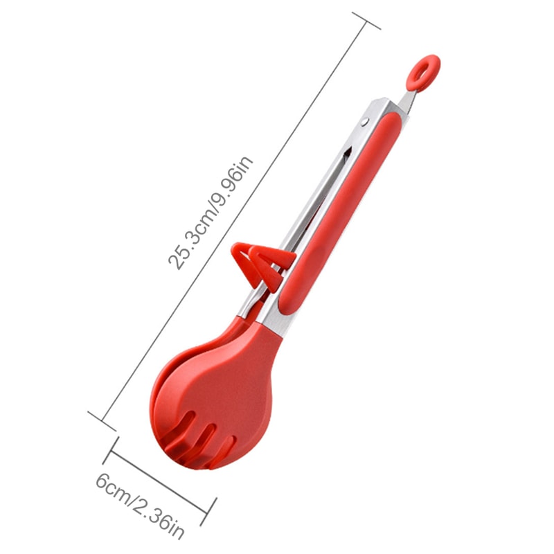Premium Stainless Steel & Silicone Kitchen Tongs for BBQ, Baking & Camping