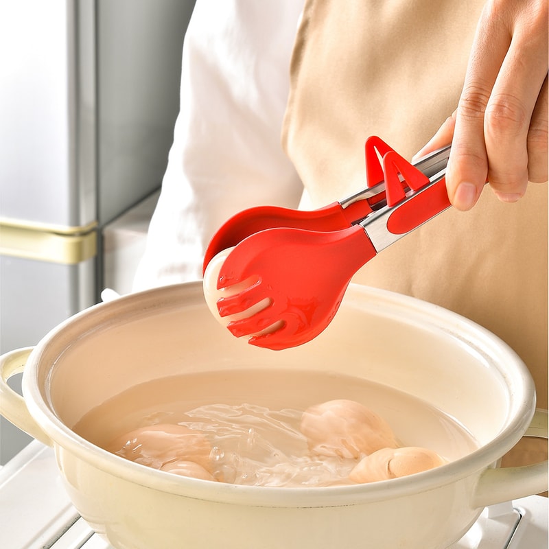 Premium Stainless Steel & Silicone Kitchen Tongs for BBQ, Baking & Camping