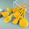 Heat Resistant Silicone Kitchen Utensil Set Non Stick Cooking Tools with Ergonomic Grip