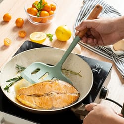 multi use silicone spatula non-stick frying spatula & pizza turner