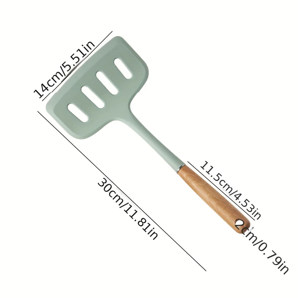 Multi Use Silicone Spatula NonStick Frying Spatula Pizza Turner 1