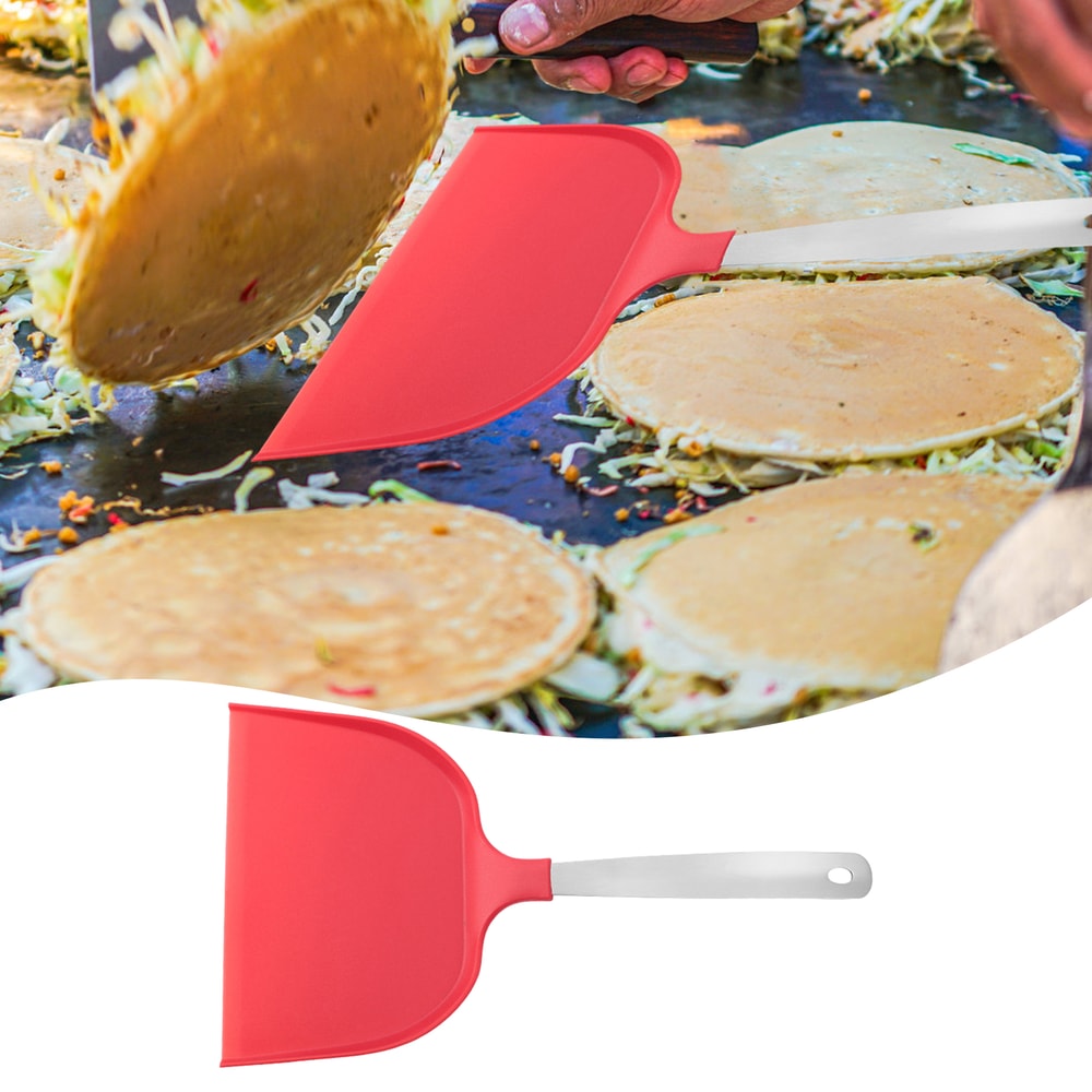 Jumbo Heat Resistant Spatula With Wide Head Durable Nylon Pancake Spatula For Effortless Flipping 0