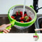 Rotating Vegetable Washing Basket With Spin Drain Colander For Fruits And Greens 3