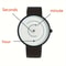 Classic Edge men analog quartz watch with Leather Strap and Sport Casual Design