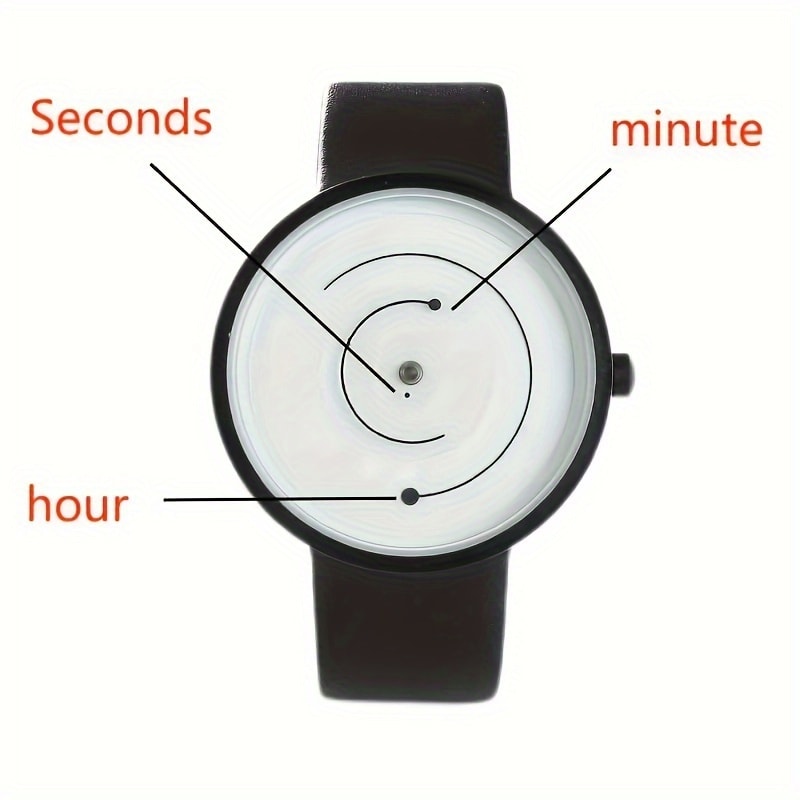 Classic Edge men analog quartz watch with Leather Strap and Sport Casual Design