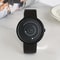 Classic Edge men analog quartz watch with Leather Strap and Sport Casual Design
