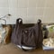 Korean Nylon Shoulder Bag Pleated Cloud Crossbody Tote For Women 0