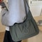 Korean Nylon Shoulder Bag Pleated Cloud Crossbody Tote For Women 1