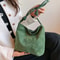 Retro Suede Handbag Large Capacity Purse Korean Style Shoulder Bag For Women 1