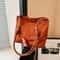 Retro Suede Handbag Large Capacity Purse Korean Style Shoulder Bag For Women 0