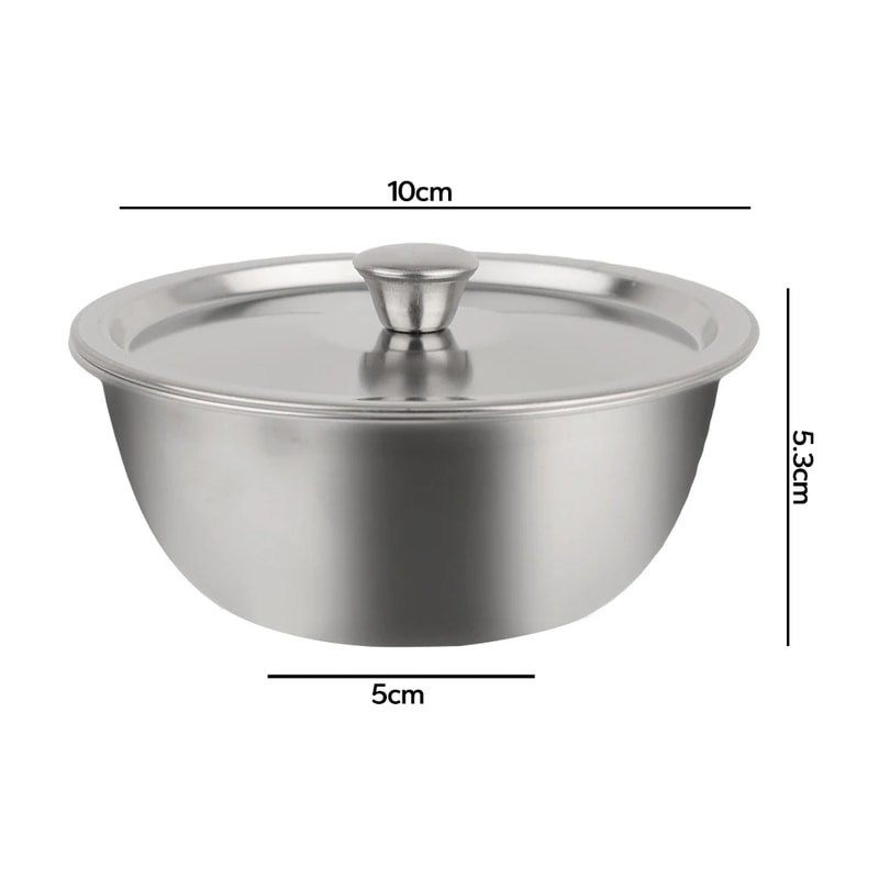 Stainless Steel Bowl With Lid Multi Purpose Steaming Egg Bowl And Ramen Soup Container 4