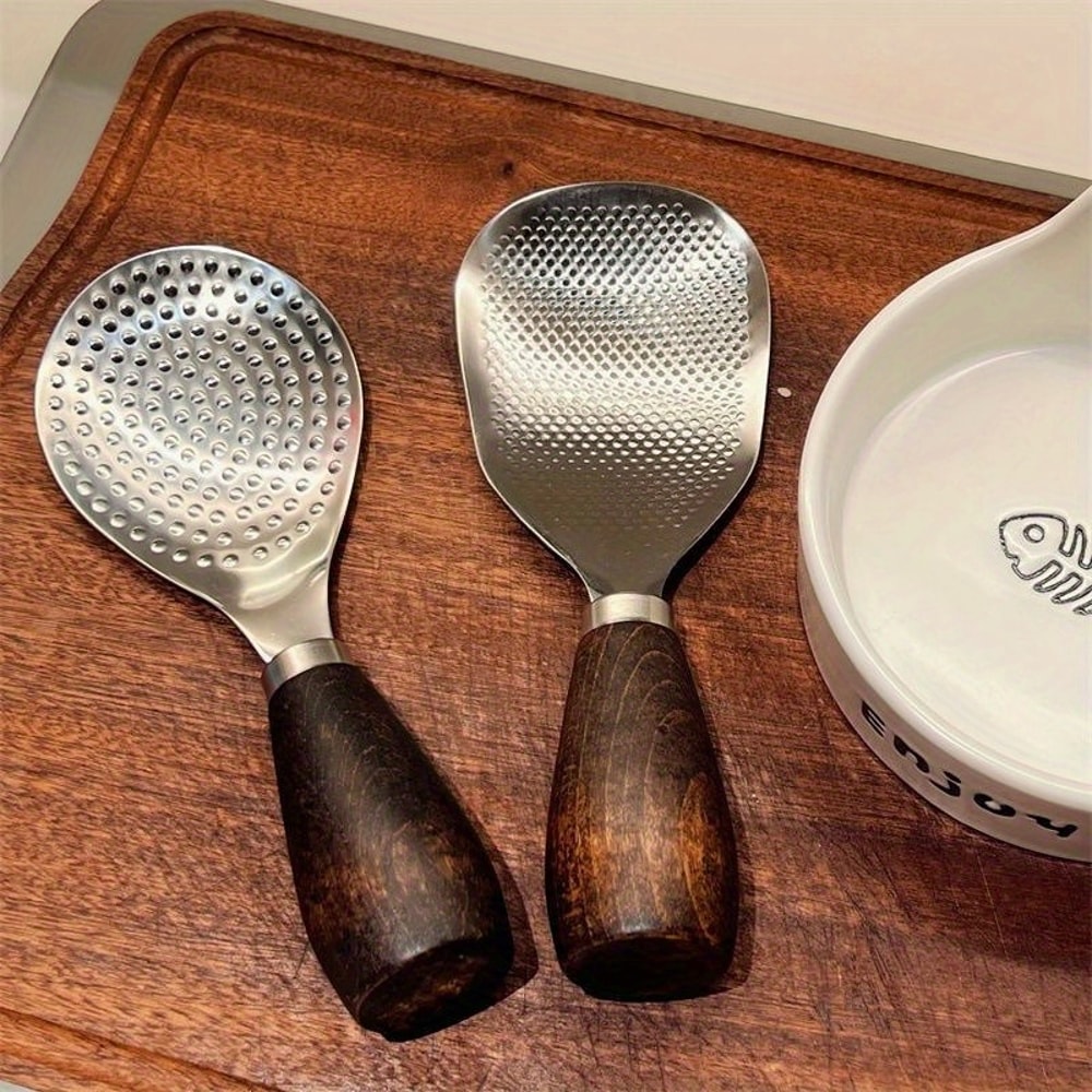 Stainless Steel Rice Spatula Non Stick Serving Spoon with Ergonomic Handle