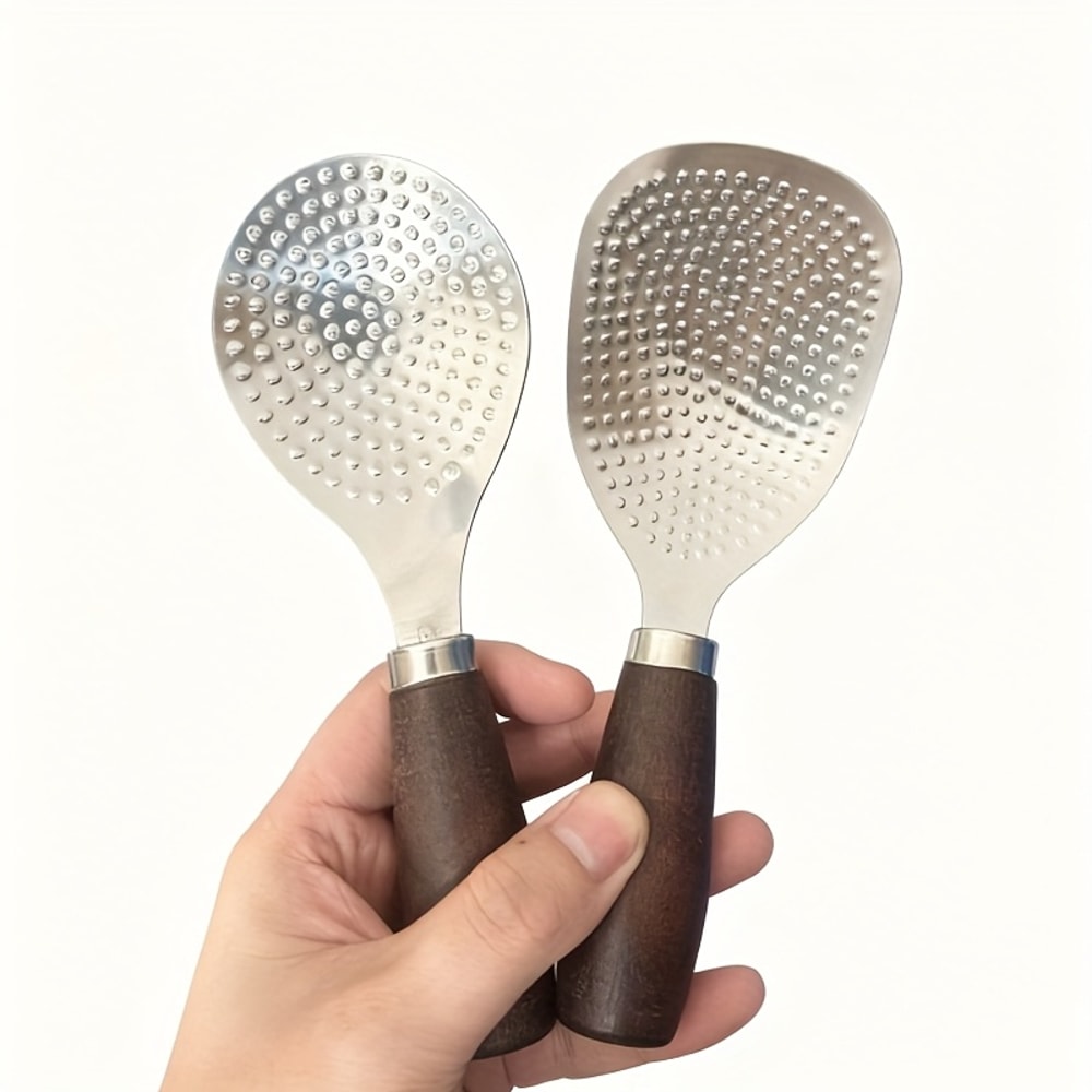 Stainless Steel Rice Spatula Non Stick Serving Spoon with Ergonomic Handle