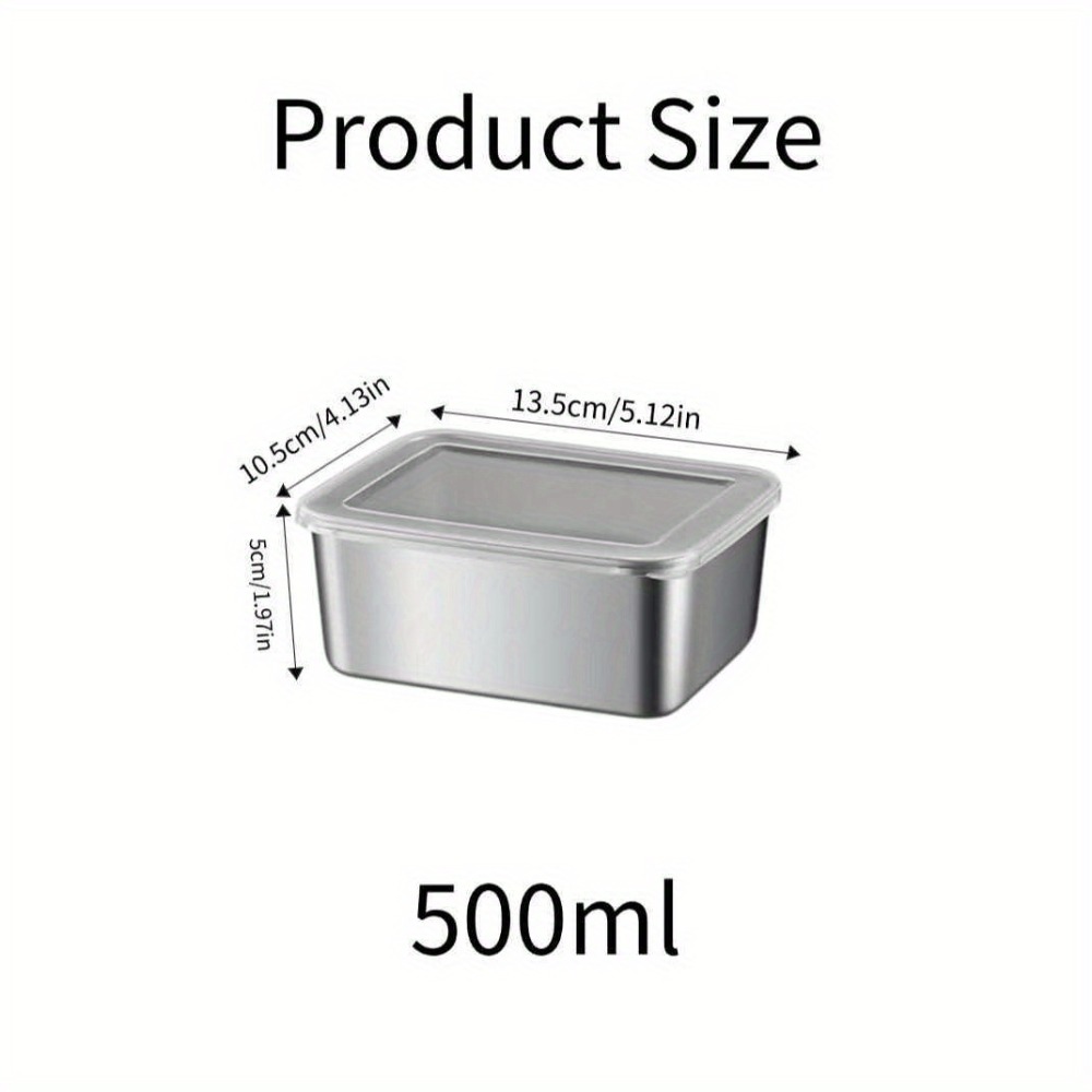 Airtight Stainless Steel Food Containers Set for Meal Prep and Travel