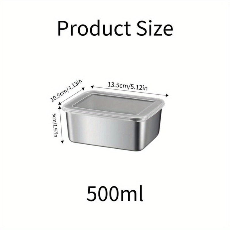 Airtight Stainless Steel Food Containers Set for Meal Prep and Travel
