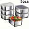 Airtight Stainless Steel Food Containers Set for Meal Prep and Travel