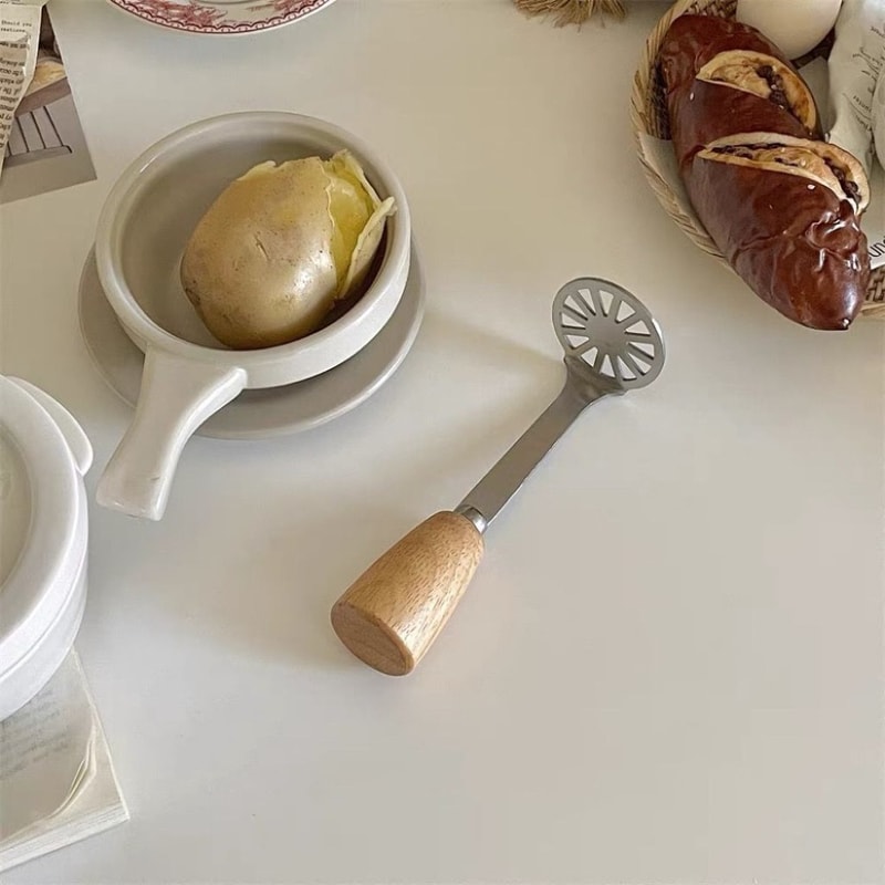Stainless Steel Potato Ricer & Masher Press for Smooth Mash and Easy Prep