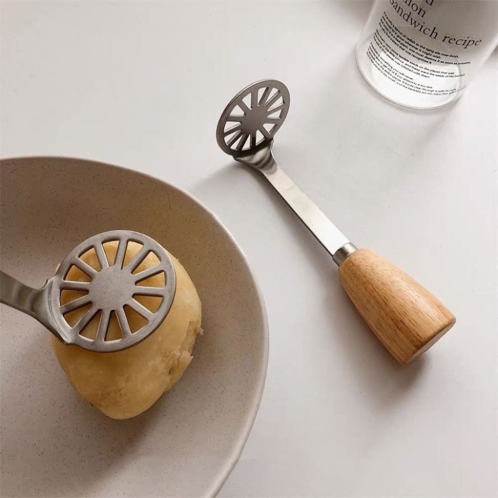 Stainless Steel Potato Ricer & Masher Press for Smooth Mash and Easy Prep