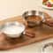 Induction Compatible Pasta Cooker Pot with Wooden Handle & Even Heat Non Stick Base