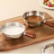 Induction Compatible Pasta Cooker Pot with Wooden Handle & Even Heat Non Stick Base