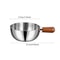 Induction Compatible Pasta Cooker Pot with Wooden Handle & Even Heat Non Stick Base