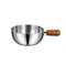 Induction Compatible Pasta Cooker Pot with Wooden Handle & Even Heat Non Stick Base
