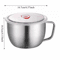 Stainless Steel Ramen Bowl With Lid Large Capacity Leak Proof Soup Container 5